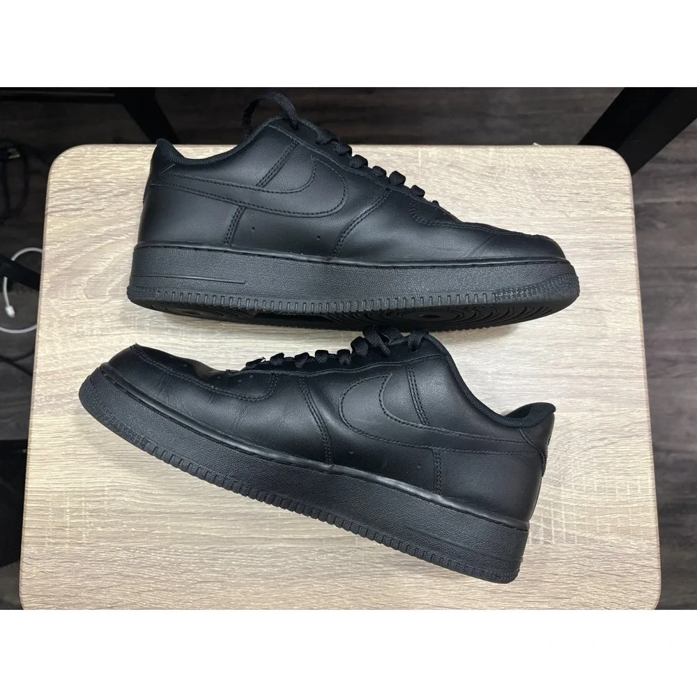 Nike Air Force 1 Low '07 Triple Black Mens Black Sports Sneaker CW2288-001